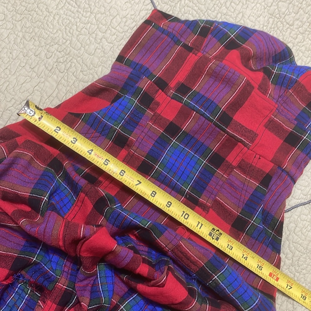 BDG drop waste plaid overall slip dress - Picture 9 of 11